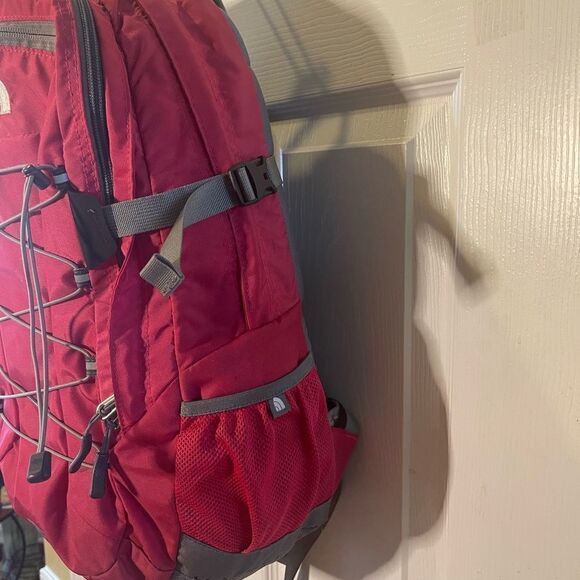 The North Face bright pink and Gray Backpack main image 6